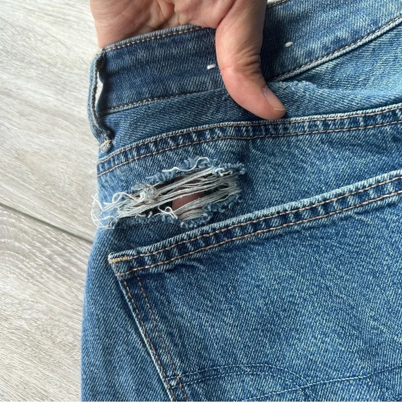 AE Highest Waist  Denim Mom Shorts - Picture 11 of 16